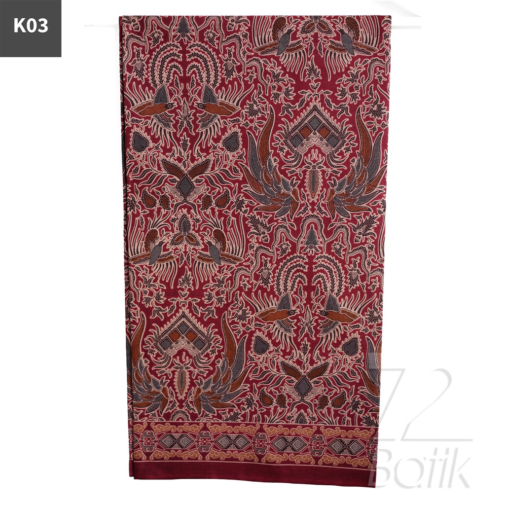 BAHAN BATIK PREMIUM Katun Motif Sayap Warna Cream 722128 Cap 72 Jarik Jarit Samping Kebat Panjang Batik Katun Modern Premium Bahan Seragam Batik Pernikahan Kantor Keluarga Murah Kamen Jadi Batik Bali Lembaran