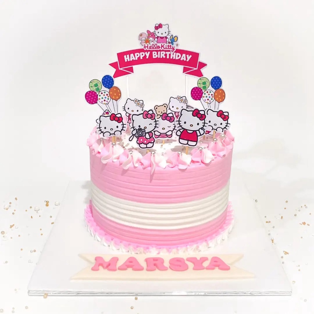 

Kue ulang tahun / Birthday cake Hello Kitty / Hello Kity Custom