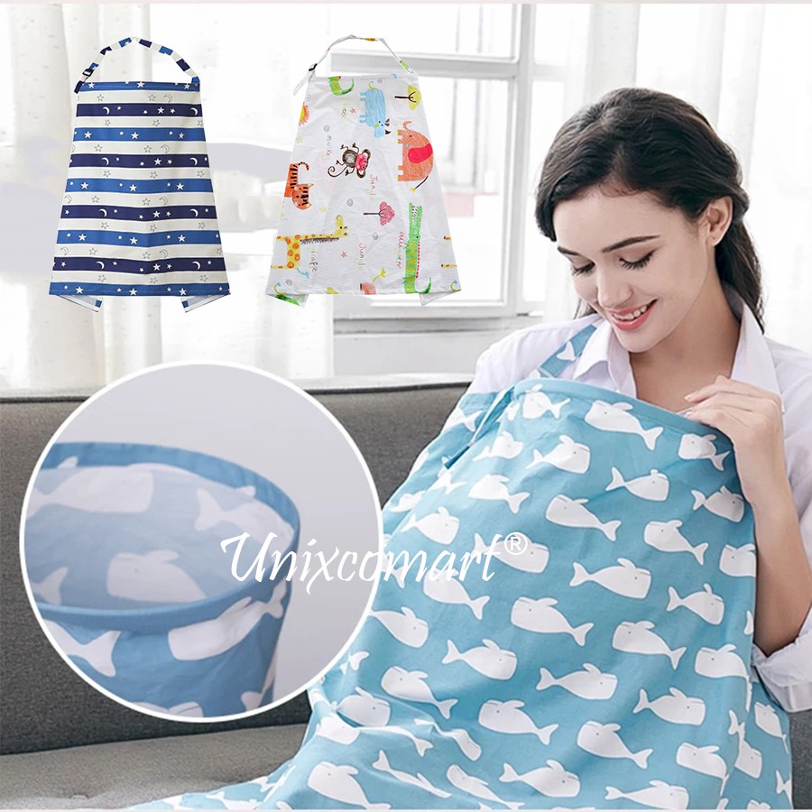 Apron Menyusui  Nursing Cover Kain Penutup  Shopee Indonesia