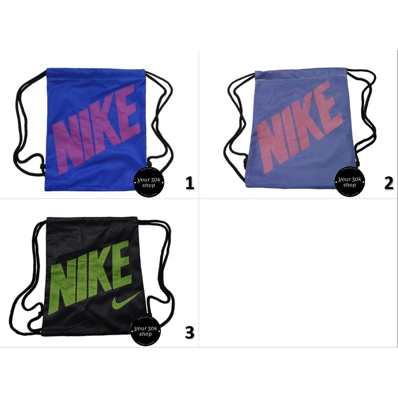 Tas Jaring Serut Gym Logo Nike tas serut sporty tas olahraga duffel bag tas pria antiair tas nike TJ