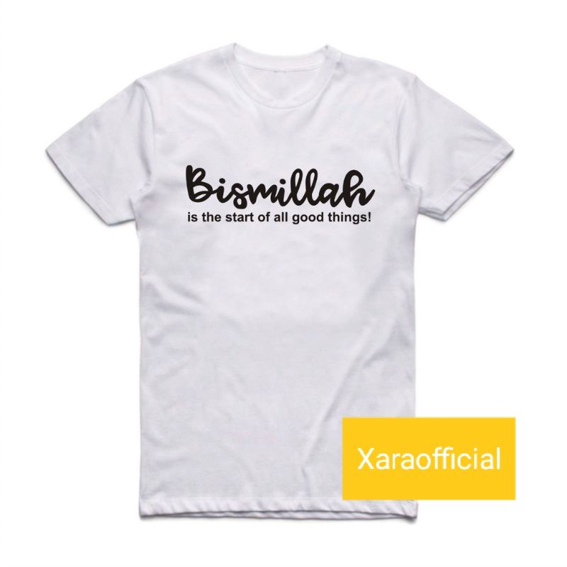 [Bismillah] Kaos Polos Catton 24s Kaos Pria Terlaris T-shirt / Bayar Ditempat /Kaos Unisex / Kaos Muslim / Ukuran M L XL XXL / Kaos Lengan Pendek O Neck