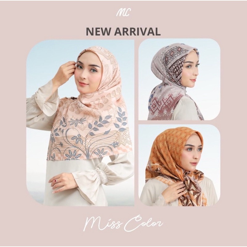 Hijab Miss Color Segi Empat Motif 5-7 (Umama scraf)