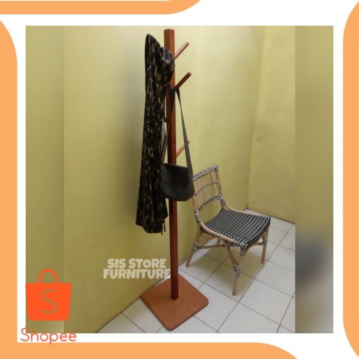 Promo sparepart Stand hanger kayu  stand hanger  gantungan baju  gantun Diskon
