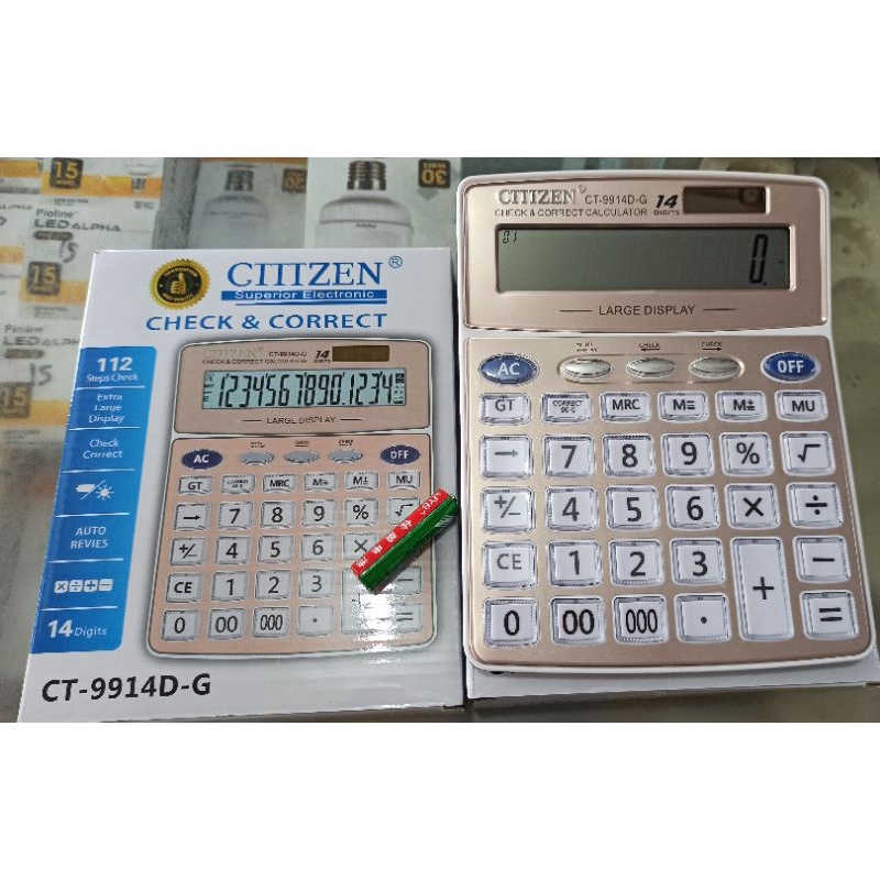 

KALKULATOR CTTTZEN CT-9914D-G 14DIGITS