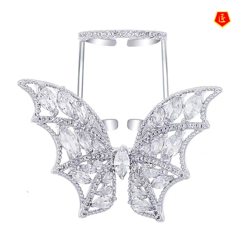 [Ready Stock]Fashion Butterfly Ring Female Personality Affordable Luxury