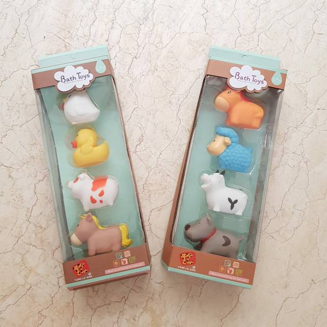 4pcs Bath Toys With Box/Mainan Mandi