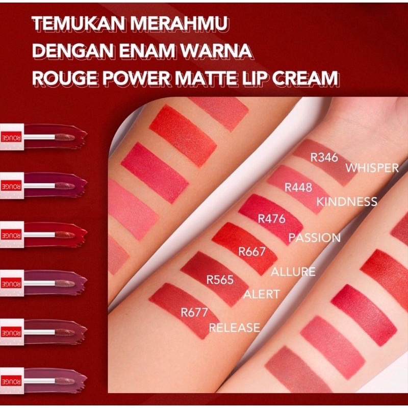 MFI - YOU ROUGE POWER MATTE LIP CREAM LONG LASTING MATTE FINISH TAHAN LAMA BPOM