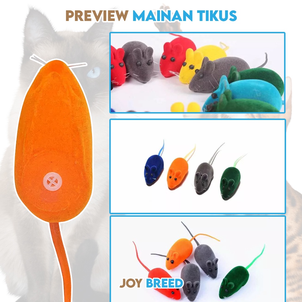 MAINAN KUCING TIKUS BISA BUNYI BILA DITEKAN CAT TOYS MURAH