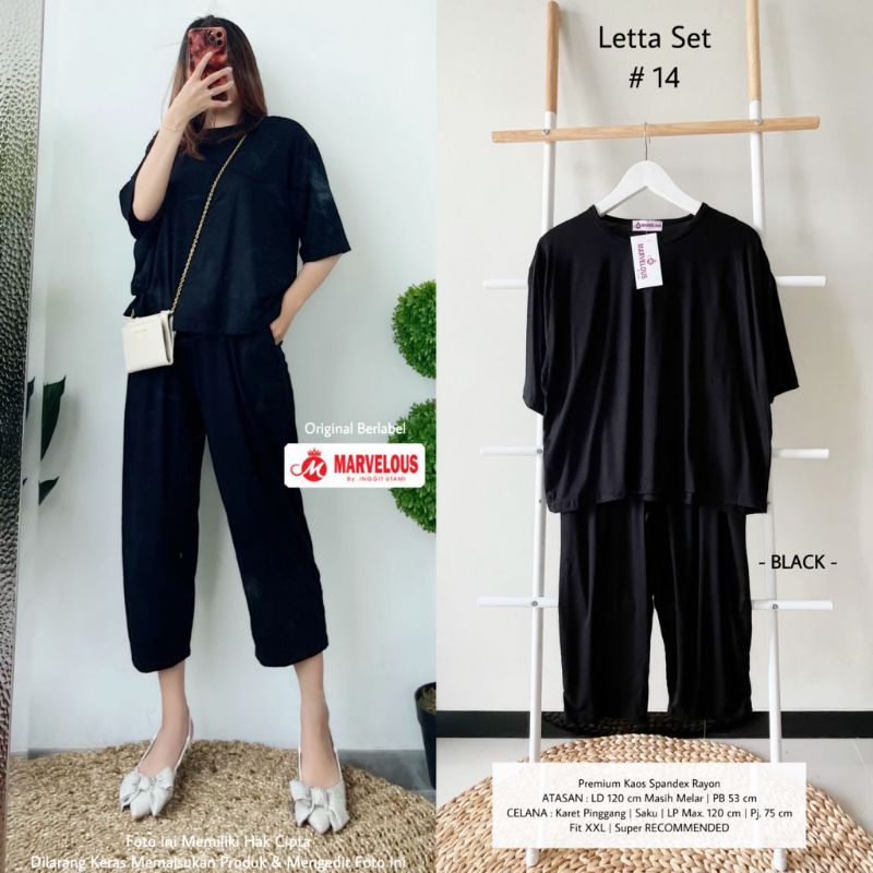 letta set #14 set wanita bahan katun rami by marvelous