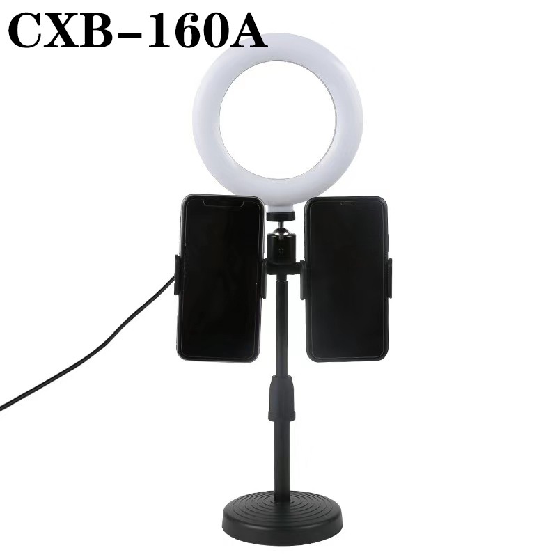 Ring Light  Fill LED 6Inch  CXB-160A Lampu Selfie With 2 holder H700p + Tripod 35 cm