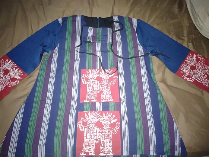 Batik Parisya - Red Batavia B0009, Blouse Batik Wanita Atasan Batik Wanita Lurik