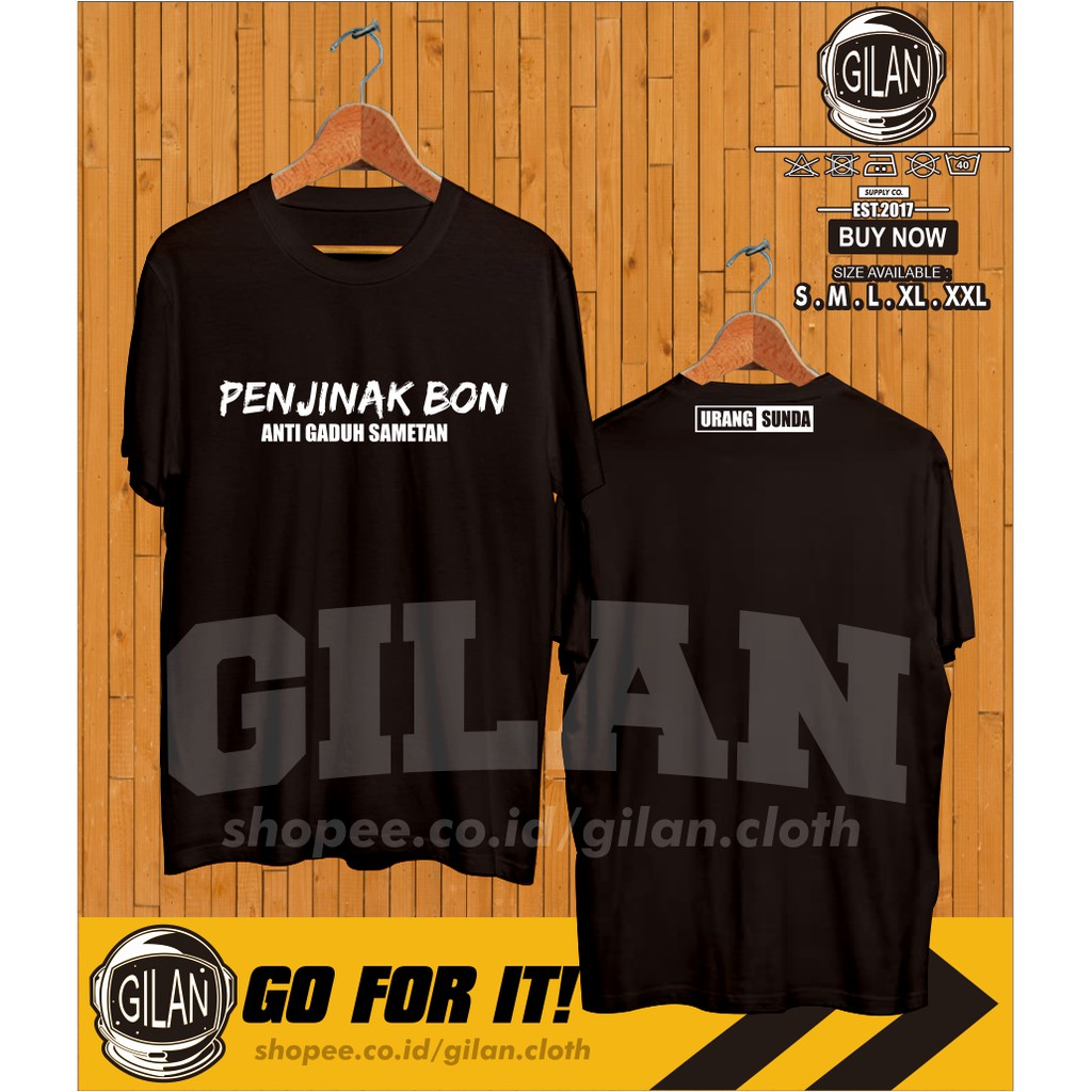 Kaos Baju Penjinak Bon Anti Gaduh Sametan Kata Unik Bahasa Sunda - MIRL Cloth