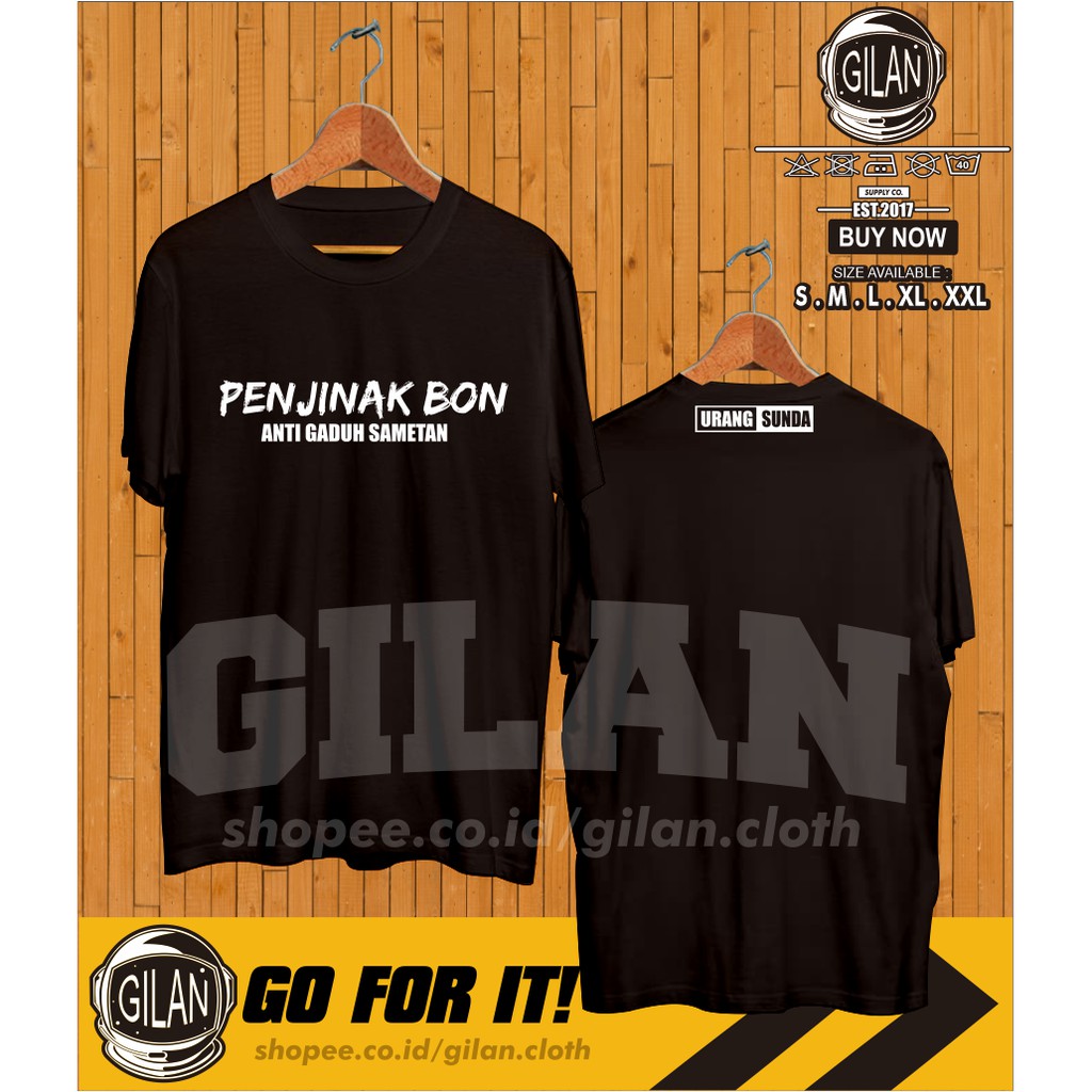 Kaos Baju Penjinak Bon Anti Gaduh Sametan Kata Unik Bahasa Sunda