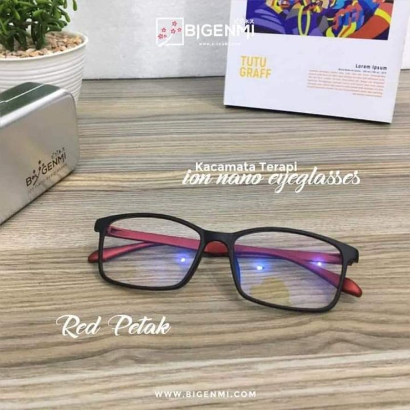 READY STOCK KACAMATA BIGENMI BLACK RED