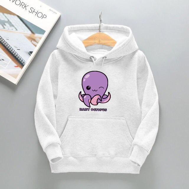 Hoodie Anak Unisex Baby Octopus SIze M-XL