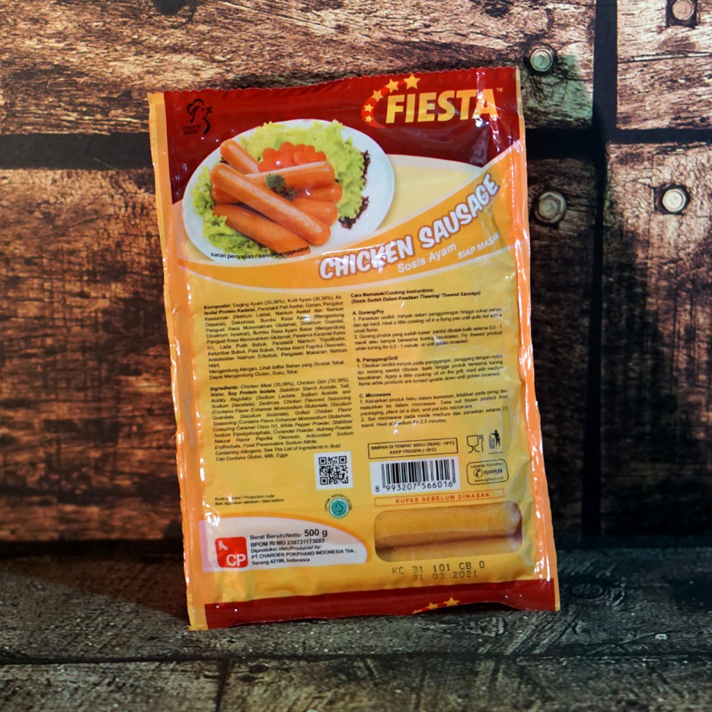 Sosis Ayam / Chicken Sausage Fiesta 500 Gram