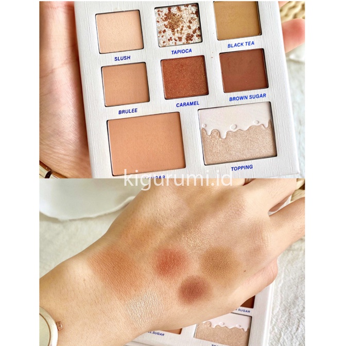 DIKALU Milktea Series 8 Warna Eyeshadow Pallete Matte Palet Waterproof FREE KACA XX042