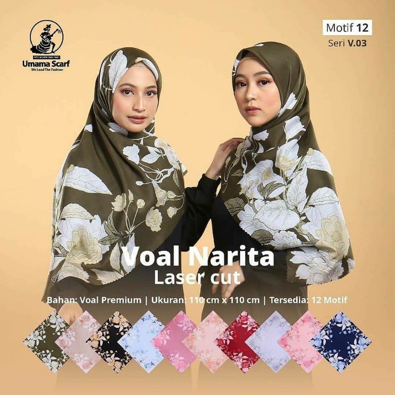 Umama - Voal Narita Laser Cut Motif 12