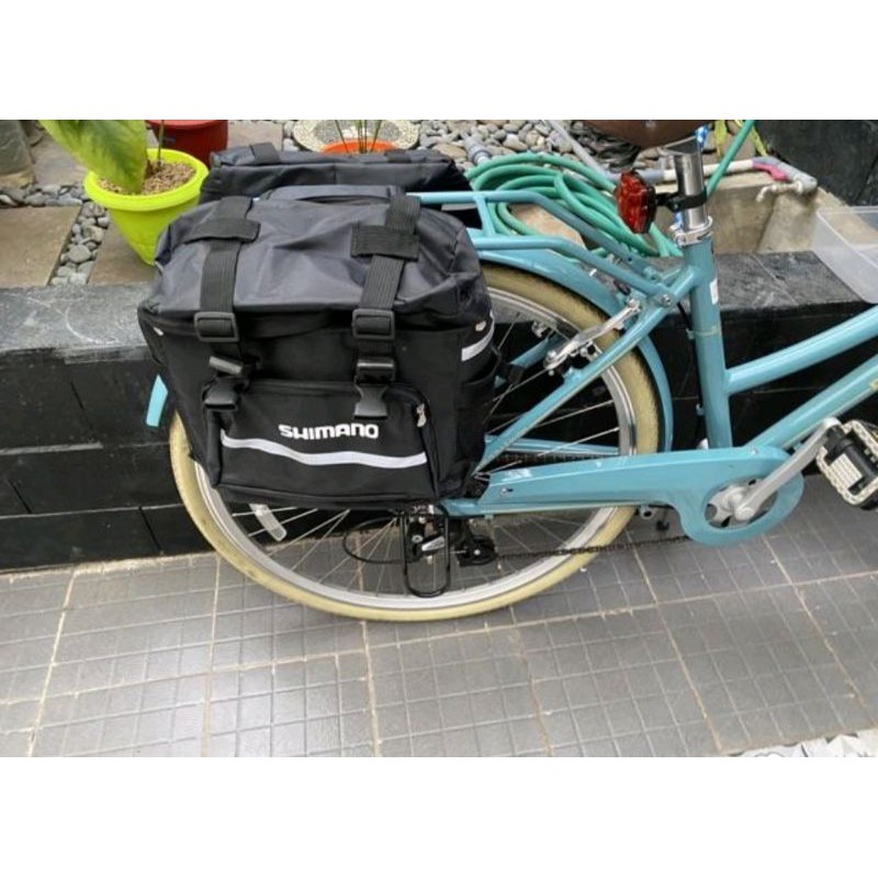 Tas Besar Sepeda Touring Shimano Rak Belakang Pannier Bagasi