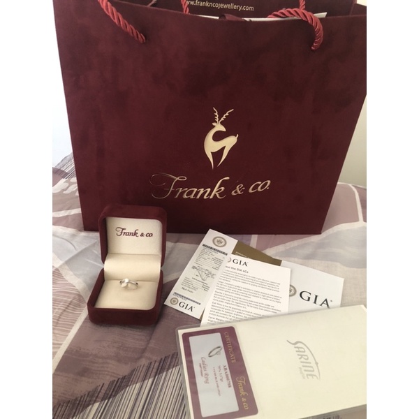 frank & co diamond ring GIA certificate