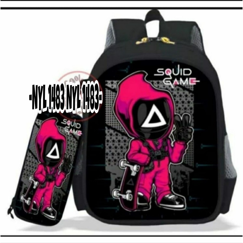 &quot;aurabagss&quot; - Beli 1 Dapat 2 Tas Anak Set 2 In 1 Ransel Anak Laki - Laki Sekolah TK / SD Ransel Anak Printing Super Hero - Tas Anak Usap Super Hero -aurabagss