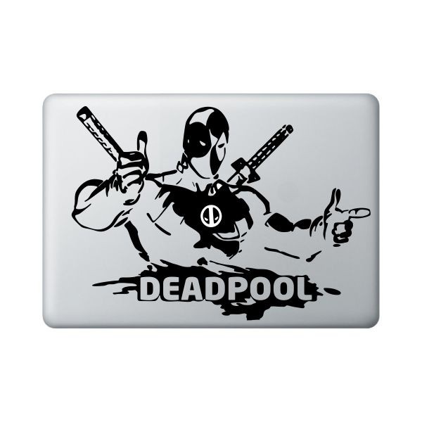 Sticker Laptop Apple Macbook 13' Decal - Deadpool