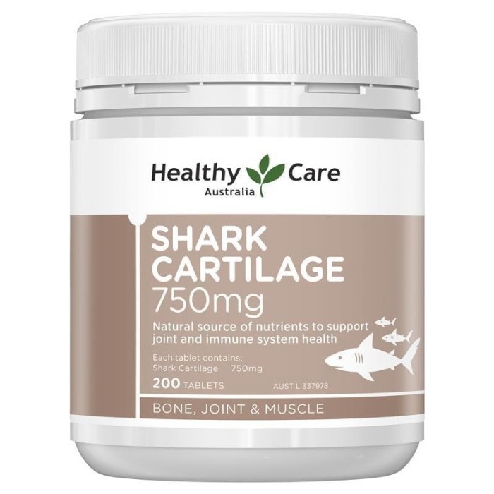 Healthy Care Shark Cartilage 750 mg 200 Tablets