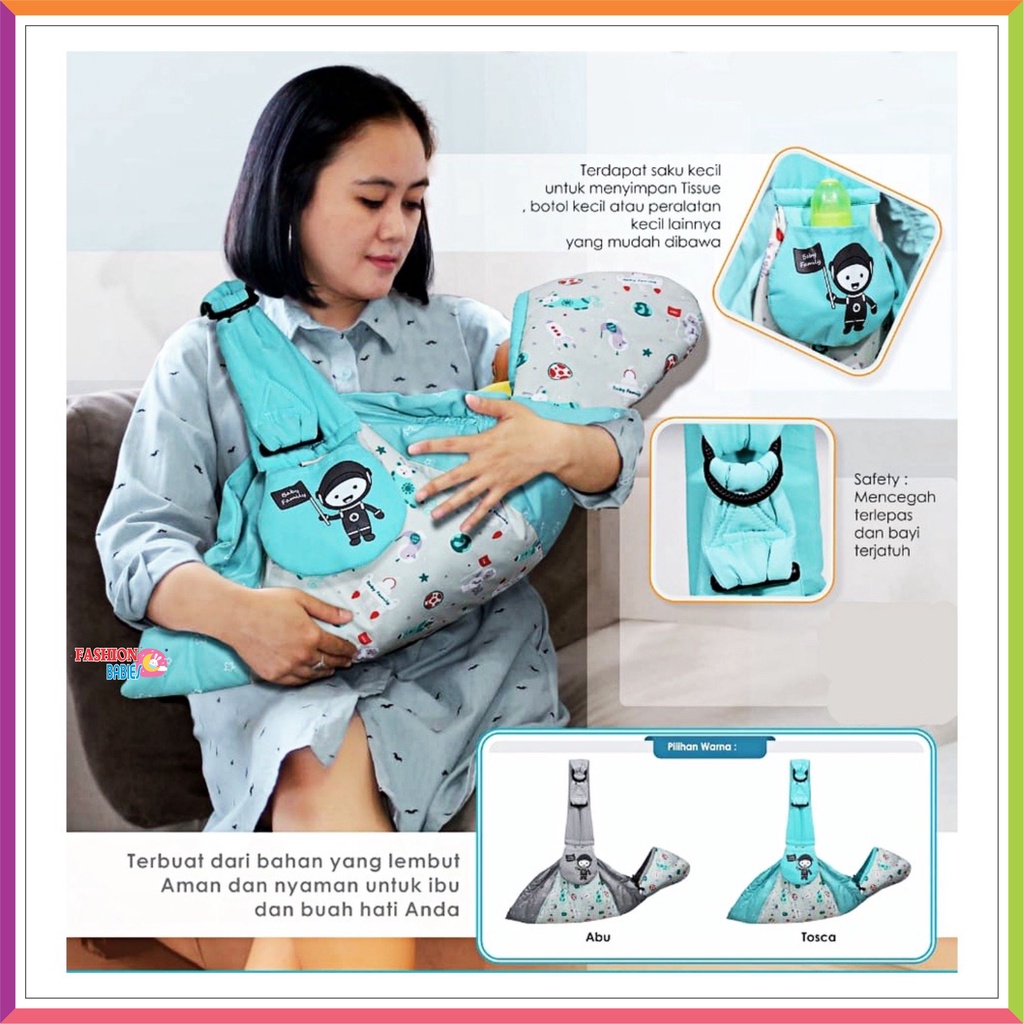 BABY FAMILY NEW SERIES GENDONGAN SAMPING | GENDONGAN BAYI BARU LAHIR | SLING RIDER BFG7201