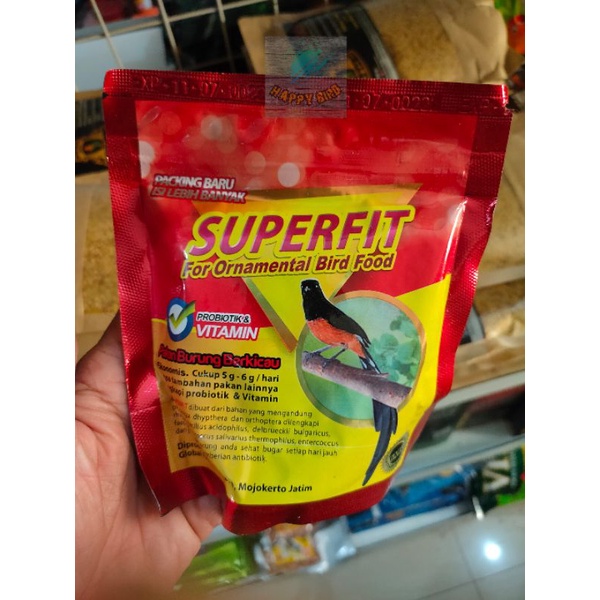 PAKAN HARIAN BURUNG VOER SUPERFIT GOLD HIGH PROTEIN KACER MURAI DLL