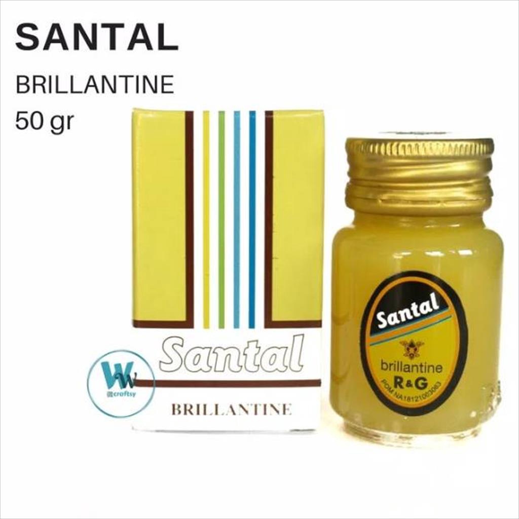 ❤artemis.shop❤ SANTAL Brillantine Pomade rambut / minyak rambut klasik 50gr