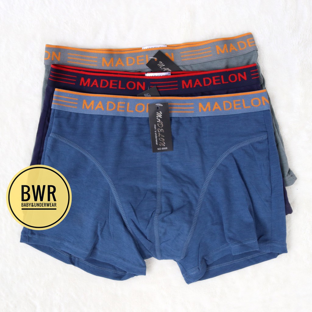 [ 3pc ] CD Boxer Madelon 8888 / Celana Dalam Pria Dewasa Boxer | Bwr