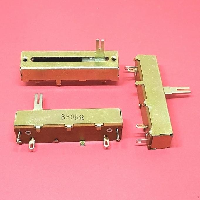 B50K Mono Slide Potentio 50mm. Potensio Geser 50mm Mono B50K inovvt90 Berkualitas