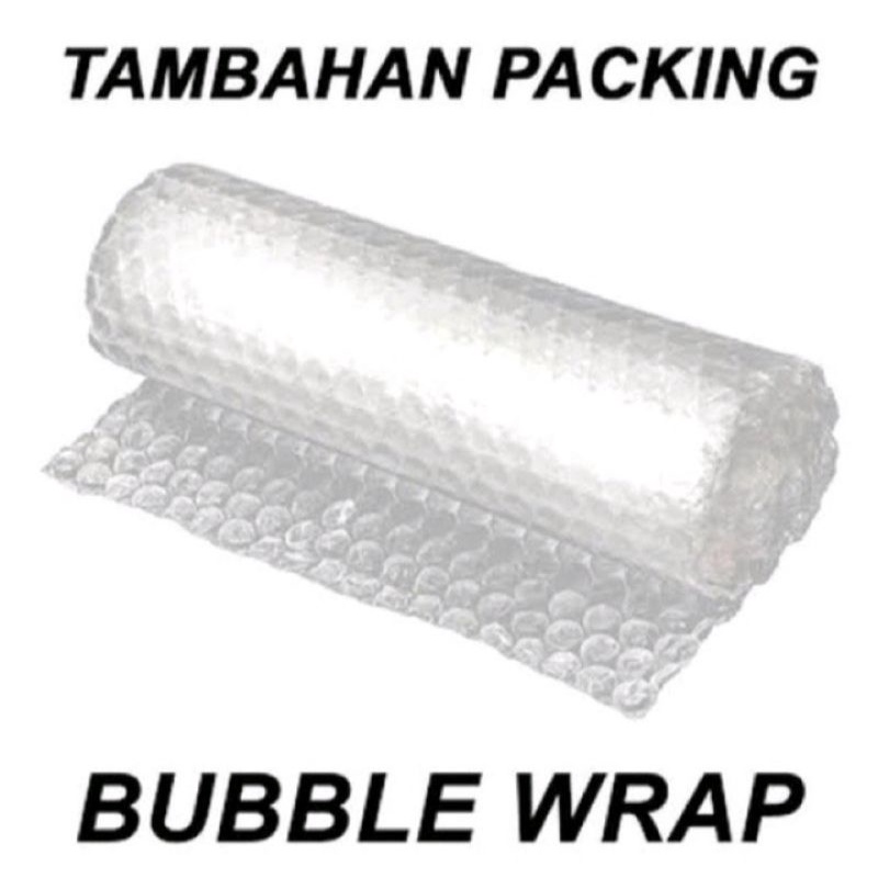 

packing aman bubble wrap tambahan packing