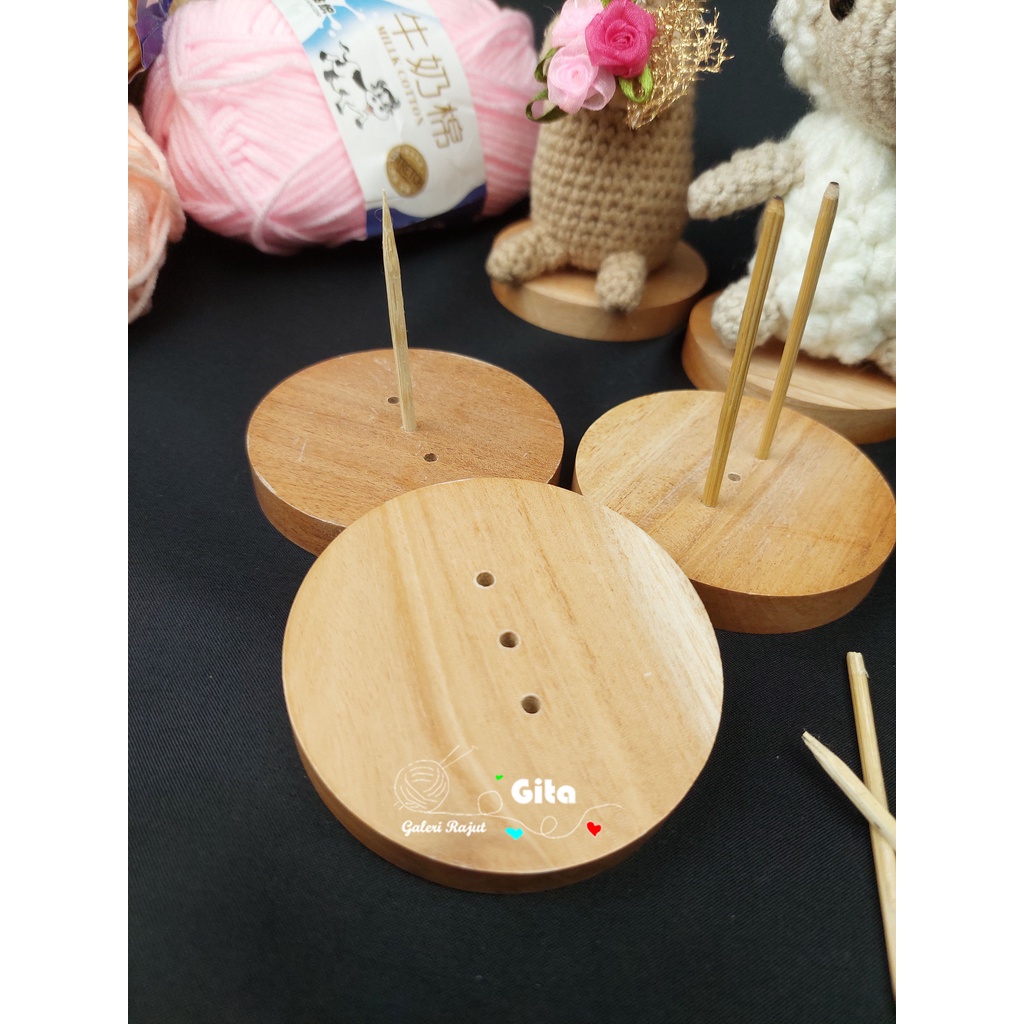 Stand Boneka/Tatakan Boneka/Alas Boneka/Amigurumi Doll Stand (Bahan Craft)