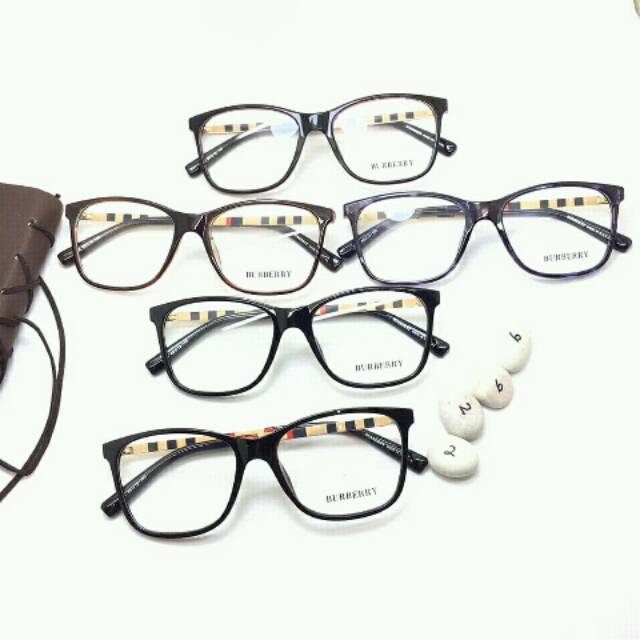 Frame Kacamata Fashion Wanita, Bahan Plastik Gagang Besi, Lensa Antiradiasi Minus- Cylinder