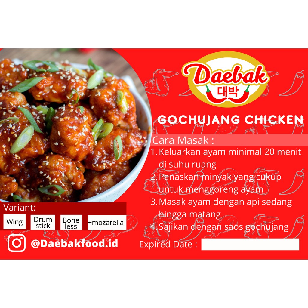 

Gochujang chicken