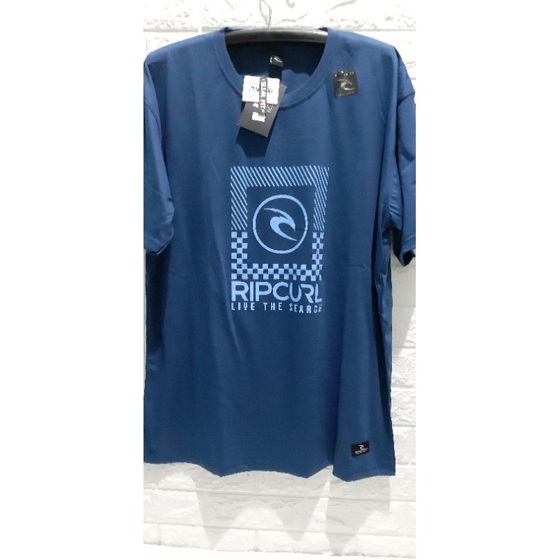 Kaos Jumbo/t-shirt RIPCURL Biru - kaos big size - kaos size XXXL LD 120 cm PB 80 cm free meteran