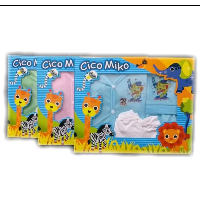 Gift Set Kado Pakaian bayi Baru Lahir/Hampers/Cico Miko Set Baju Bayi Murah