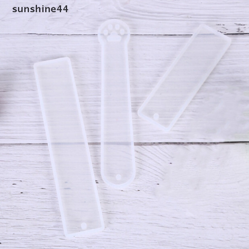 Sunshine 3Pcs Cetakan Epoxy Resin Bentuk Persegi Panjang Bahan Silikon Untuk Membuat Perhiasan DIY