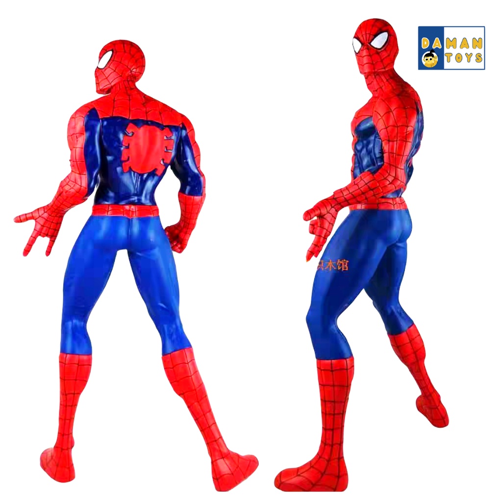 Mainan Spider man Besar Superhero Iron Spiderman Venom Titan Hero Black Gold Suit Action Figure Murah