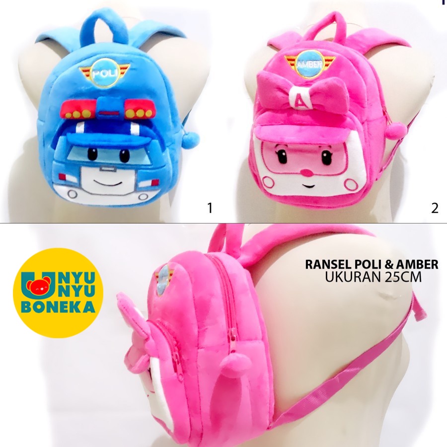 tas ransel poli amber impor esklusif pesawat police polisi ransel sekolah baby kids kado