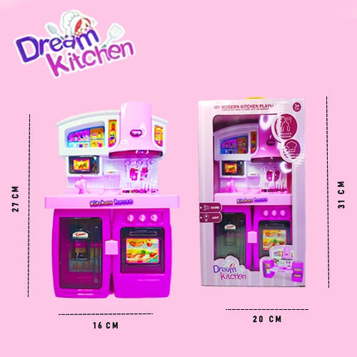 Mainan Anak Masak-Masakan/  Mainan Dream Kitchen 2in1 021-1A