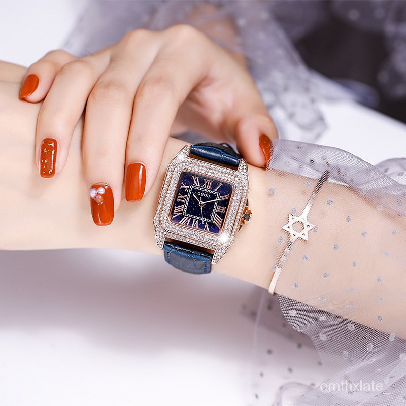 【Factory Outlet】GUOU Jam Tangan Wanita Quartz Tali Silikon Fashion 2514