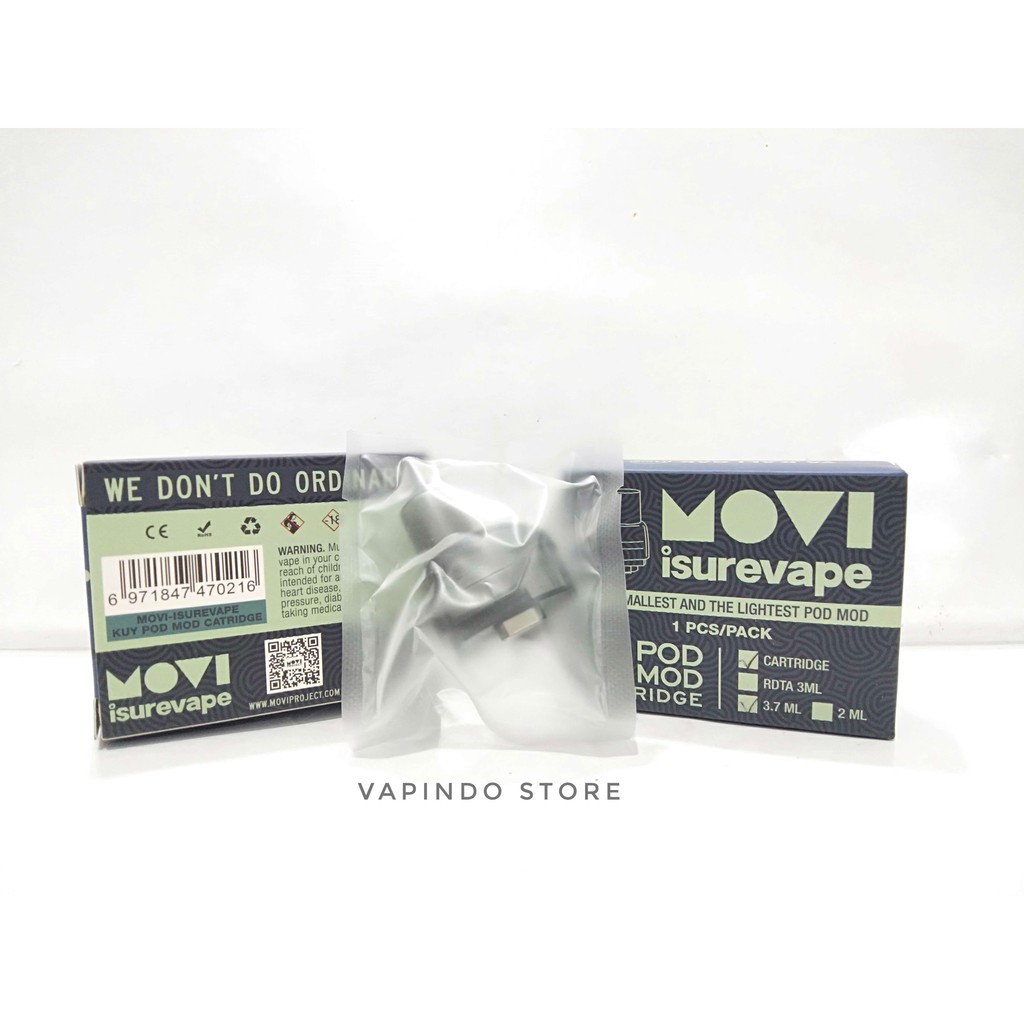 AIO CARTRIDGE KUY POD MOD CATRIDGE 3.7MLBY MOVI X ISUREVAPE VAPOR