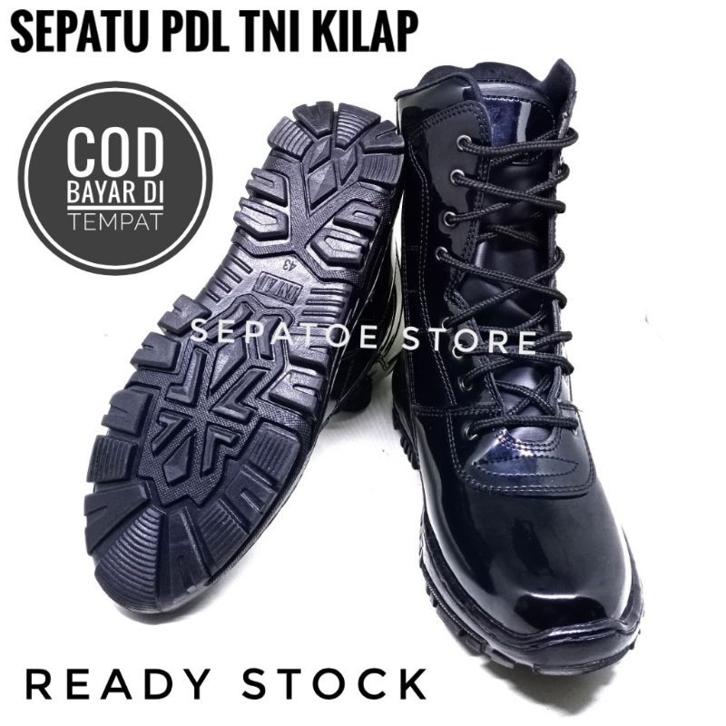 Sepatu PDL TNI Kilap - Sepatu Pdl Tni Ad - Sepatu Pdl Polri - Sepatu Pdl Satpam - Sepatu Pdl Security