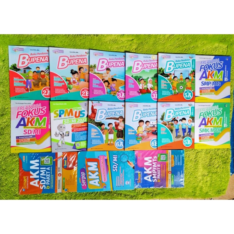 ORIGINAL AKM SD/MI & PAKET A, AKM SMP/MTS & PAKET B, SERGAP AKM SD/MI, ERLANGGA FOKUS AKM SD/MI SPM 