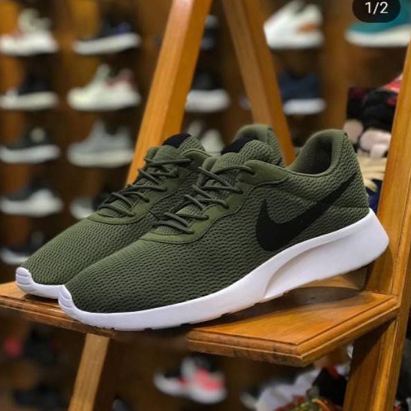 nike women's tanjun olive green