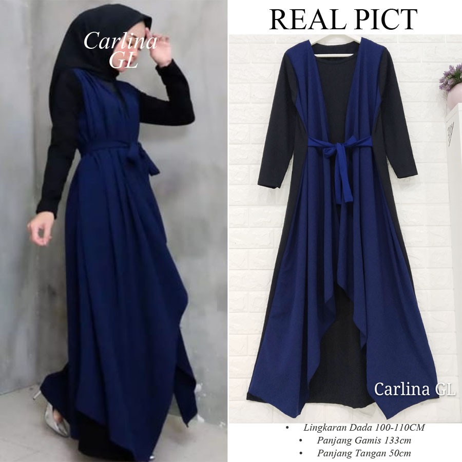 GAMIS MUSLIM JILL SET 2in1 GL FASHION