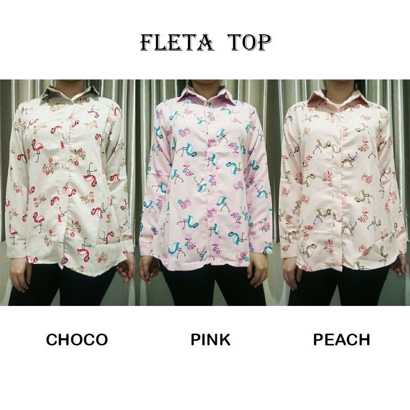 FLETA TOP - Atasan Blouse Wanita / Baju Wanita