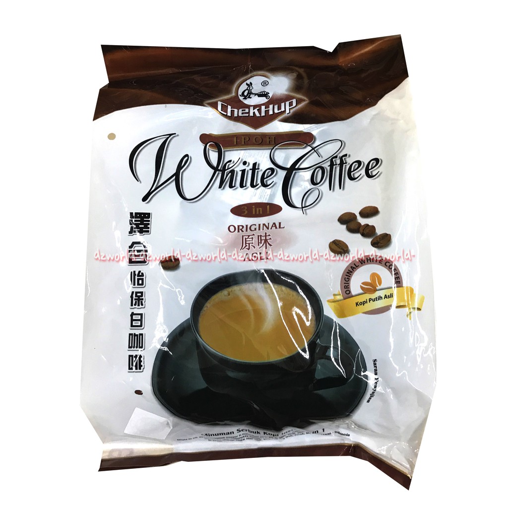 

Chekhup White Coffee Ipoh Original With Rock Sugar Isi 15 Sachet Chek Hup Kopi Putih
